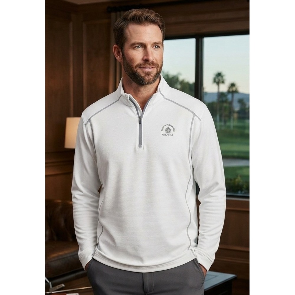 Under Armour All Season Gear 1/4 Zip Loose Golf Men's M White Performance Active